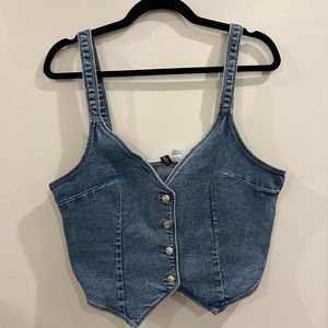 Size medium denim H&M vest